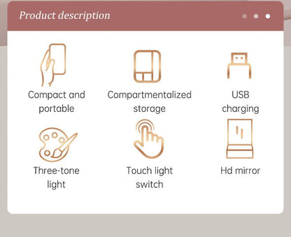 RadianceReflex™ LED Makeup Mirror - Fusionnue.com